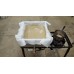Flat Maple Syrup Filter/Finishing Pan 16" x 16" x 8" includes valve, plug, and filters